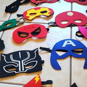 Felt Superhero Masks Giant Lot